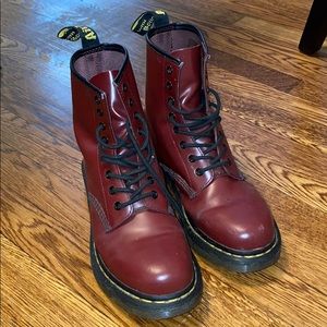 Doc Martens Smooth Leather Lace Up Boots
